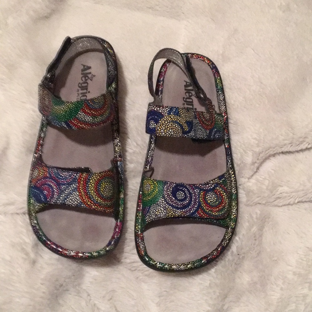 Alegria multi -colored sandals